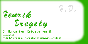 henrik dregely business card